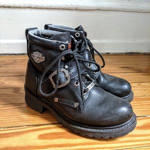 Harley Davidson Buckle Motorcycle Boots